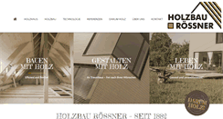 Desktop Screenshot of holzbau-roessner.de