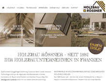 Tablet Screenshot of holzbau-roessner.de